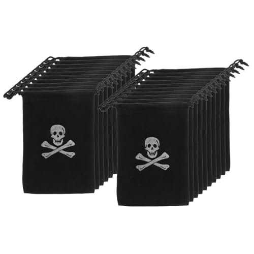 ULTECHNOVO 20 Stück Piraten Kordelzugbeutel für Halloween Kindergeburtstage Wiederverwendbare Aufbewahrungstaschen für Süßigkeiten und Münzen Kreatives Design ULTECHNOVO 20 Stück Piraten Kordelzugbeutel für Halloween Kindergeburtstage Wiederverwendbare Aufbewahrungstaschen für Süßigkeiten und Münzen Kreatives Design von ULTECHNOVO