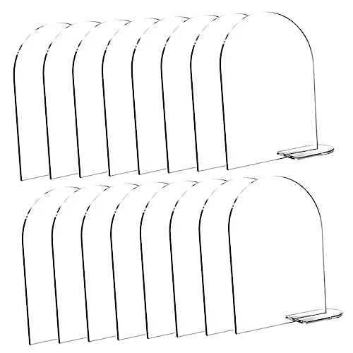 ULTECHNOVO 20 Stück Teiliges Sitzplatzschild Transparente Halbrunde Tischnummernschilder für Blanko Party Dekoration Langlebige Acrylglas Platten für Empfang und Feier ULTECHNOVO 20 Stück Teiliges Sitzplatzschild Transparente Halbrunde Tischnummernschilder für Blanko Party Dekoration Langlebige Acrylglas Platten für Empfang und Feier von ULTECHNOVO
