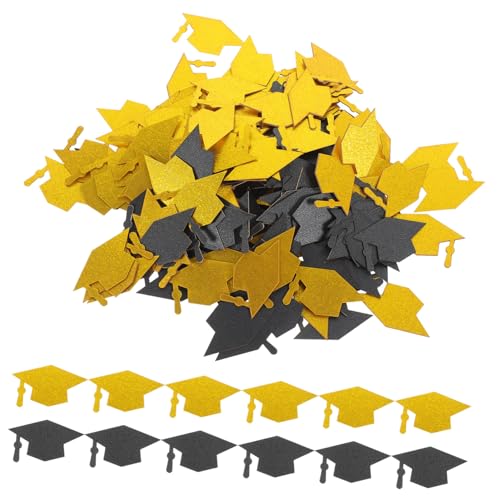 ULTECHNOVO 200 Stück Arzt Hut Dekoration Abschlussstreusel Schwarzer Abschluss Abschlussdekorationen Party Gold Bachelorette Konfetti Schule Kernstück Tisch Konfetti in Junggesellenhutform ULTECHNOVO 200 Stück Arzt Hut Dekoration Abschlussstreusel Schwarzer Abschluss Abschlussdekorationen Party Gold Bachelorette Konfetti Schule Kernstück Tisch Konfetti in Junggesellenhutform von ULTECHNOVO