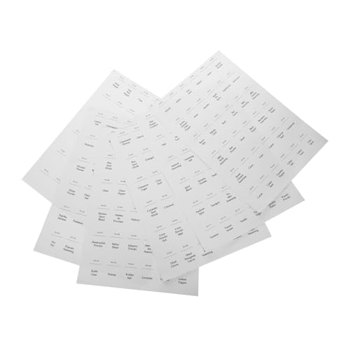 ULTECHNOVO 216 Stück Gewürzglas Etiketten Selbstklebend und Ölbeständig Praktische Beschriftungsaufkleber für Vorratsdosen und Küchenorganisation ULTECHNOVO 216 Stück Gewürzglas Etiketten Selbstklebend und Ölbeständig Praktische Beschriftungsaufkleber für Vorratsdosen und Küchenorganisation von ULTECHNOVO