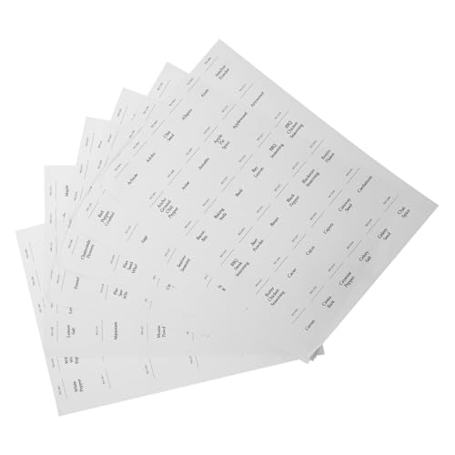 ULTECHNOVO 216 Stück Gewürzlabel Aufkleber Ölfrei Selbstklebend für Küchengewürzdosen Praktische Etiketten für Gewürzbehälter und Haushaltsgegenstände ULTECHNOVO 216 Stück Gewürzlabel Aufkleber Ölfrei Selbstklebend für Küchengewürzdosen Praktische Etiketten für Gewürzbehälter und Haushaltsgegenstände von ULTECHNOVO