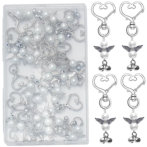 ULTECHNOVO 22 Stück Teiliges Diy Schlüsselanhänger mit Herz Bell Design Handgemachte Schlüsselringe als Hochzeitsgeschenke und Partysouvenirs für Gäste Weiß Praktischer Verpackung ULTECHNOVO 22 Stück Teiliges Diy Schlüsselanhänger mit Herz Bell Design Handgemachte Schlüsselringe als Hochzeitsgeschenke und Partysouvenirs für Gäste Weiß Praktischer Verpackung von ULTECHNOVO