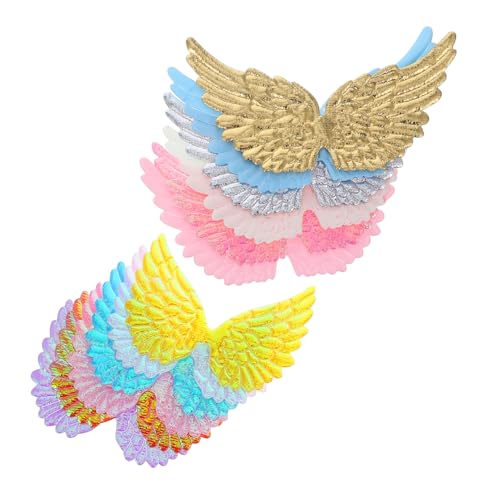 ULTECHNOVO 24 Stück Teiliges Mini Flügel Patches für Diy und Party Dekoration Vielseitige Applikationen für Rucksäcke und Bastelprojekte für Feiern und Anlässe von ULTECHNOVO