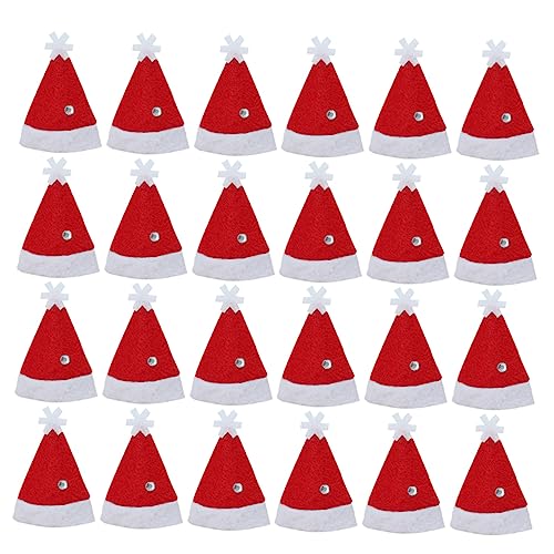 ULTECHNOVO 24 Stück Teiliges Mini Weihnachtsmützen Set für Lutscher und Süßigkeiten Festliche Weihnachtsdeko Diy Bastelaccessoire Nikolausmütze für Party und Tischdekoration ULTECHNOVO 24 Stück Teiliges Mini Weihnachtsmützen Set für Lutscher und Süßigkeiten Festliche Weihnachtsdeko Diy Bastelaccessoire Nikolausmütze für Party und Tischdekoration von ULTECHNOVO