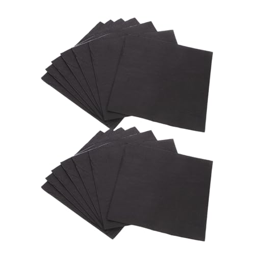 ULTECHNOVO 25 Stück Mittagsserviette Servietten Für Die Hochzeit Alles Zum Geburtstag-Dinner-servietten Feiertagsservietten Servietten Für Geburtstagsfeiern Papier Black von ULTECHNOVO