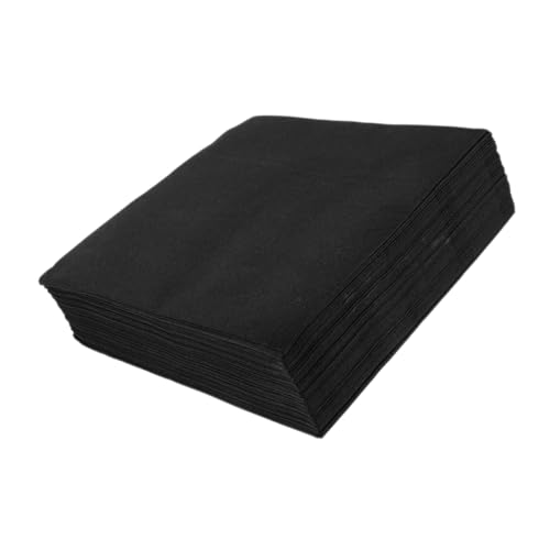 ULTECHNOVO 25 Stück Saubere Papierservietten Quadratische Servietten Schüttgut Servietten Trinken Party Servietten Masse Klein Servietten Für Das Festival Black von ULTECHNOVO