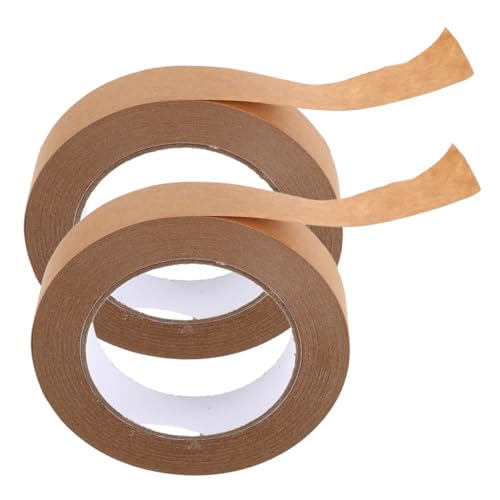 ULTECHNOVO 2St Klebeband geschenkverpackung verpackungsband Stabiler Papiertape Etikettierband Kartonband schleifen Kraftband für Karton braunes Gummiband braunes Bastelband Kraftpapier Brown ULTECHNOVO 2St Klebeband geschenkverpackung verpackungsband Stabiler Papiertape Etikettierband Kartonband schleifen Kraftband für Karton braunes Gummiband braunes Bastelband Kraftpapier Brown von ULTECHNOVO