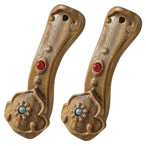 ULTECHNOVO 2Stücke Holz Ruyi Schlüsselanhänger Handgefertigter Vintage Dekorationsschlüsselbund für DIY Projekte und für Freunde und Ruyi Form ULTECHNOVO 2Stücke Holz Ruyi Schlüsselanhänger Handgefertigter Vintage Dekorationsschlüsselbund für DIY Projekte und für Freunde und Ruyi Form von ULTECHNOVO