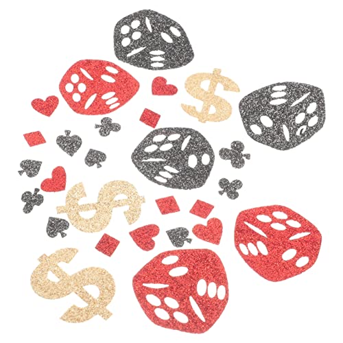 ULTECHNOVO 2Taschen Glitzer Poker Würfelschild Konfetti für Themenparty aus Schimmerndem Tischkonfetti für Bar und Veranstaltungsdekoration Leicht und Sicher aus Vliesstoff ULTECHNOVO 2Taschen Glitzer Poker Würfelschild Konfetti für Themenparty aus Schimmerndem Tischkonfetti für Bar und Veranstaltungsdekoration Leicht und Sicher aus Vliesstoff von ULTECHNOVO