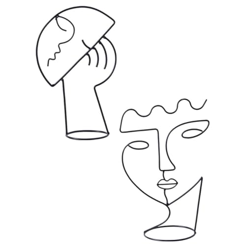 ULTECHNOVO 2stücke Gesichtsförmiges Dekor Aus Exquisit Verarbeitete Schreibtischornamente Vintage-Stil Abstraktes Ornament Für Wohnzimmer Und Schlafzimmer ULTECHNOVO 2stücke Gesichtsförmiges Dekor Aus Exquisit Verarbeitete Schreibtischornamente Vintage-Stil Abstraktes Ornament Für Wohnzimmer Und Schlafzimmer von ULTECHNOVO