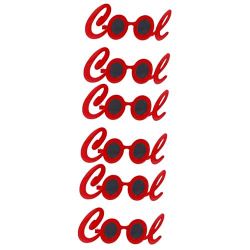 ULTECHNOVO 3 Sätze Coole Buchstabenbrille Geburtstags Fotoautomaten Requisiten Cosplay Requisiten Brille Lustige Fotoautomaten Brille Party Fotoautomaten 2 Stücke * 3 von ULTECHNOVO