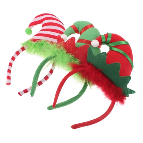 ULTECHNOVO 3 Stück Gestreifte Weihnachtsmützen Haarreifen Cartoon Stirnbänder für Festliche Partydekoration und Foto Requisiten und Bequem für Weihnachtsfeiern ULTECHNOVO 3 Stück Gestreifte Weihnachtsmützen Haarreifen Cartoon Stirnbänder für Festliche Partydekoration und Foto Requisiten und Bequem für Weihnachtsfeiern von ULTECHNOVO