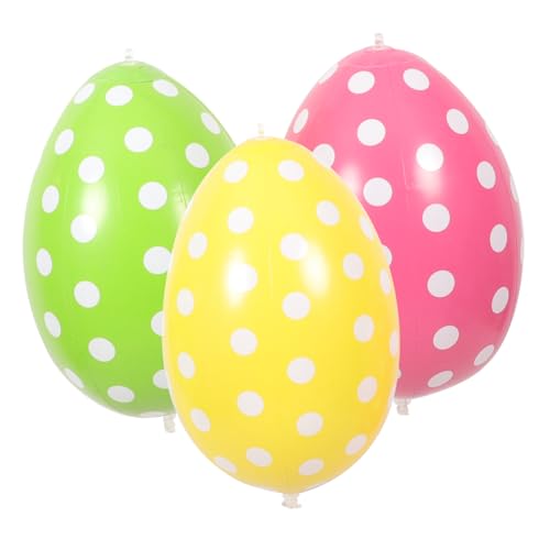 ULTECHNOVO 3 Stück Osterdekorationen Teiliges Aufblasbare Ostereier Luftballons für Garten Party Festliche für Ostern und Feiertage von ULTECHNOVO