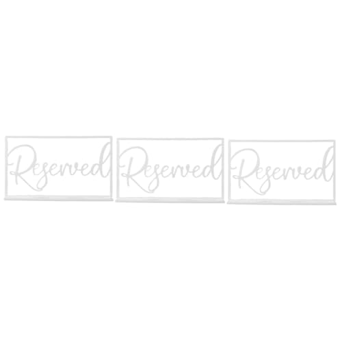 ULTECHNOVO 3 Stück Partytisch schmücken Reservierte Sitzplatzschilder für Hochzeiten Willkommensschildständer Ort hochzeitsdeko acrylschild reservierte Tischkarte Tisch reservierte Karte Weiß ULTECHNOVO 3 Stück Partytisch schmücken Reservierte Sitzplatzschilder für Hochzeiten Willkommensschildständer Ort hochzeitsdeko acrylschild reservierte Tischkarte Tisch reservierte Karte Weiß von ULTECHNOVO