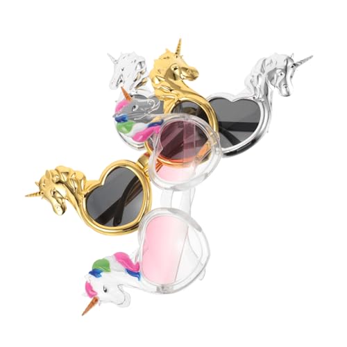 ULTECHNOVO 3 Stück Teiliges Einhorn Sonnenbrillen Bunte Cartoon Photo Booth Brille für Geburtstagsfeiern Partyzubehör für Erwachsene Ergonomisch Bequem und Wiederverwendbar ULTECHNOVO 3 Stück Teiliges Einhorn Sonnenbrillen Bunte Cartoon Photo Booth Brille für Geburtstagsfeiern Partyzubehör für Erwachsene Ergonomisch Bequem und Wiederverwendbar von ULTECHNOVO