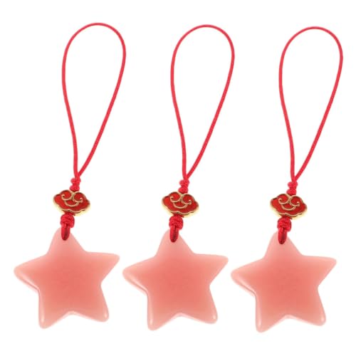 ULTECHNOVO 3 Stück Teiliges Leuchtendes Stern-handyketten- Langlebiges Schlüsselanhänger Taschenanhänger-accessoire Kompatibel mit Allen Handymodellen Leicht und Tragbar für Partygeschenke von ULTECHNOVO