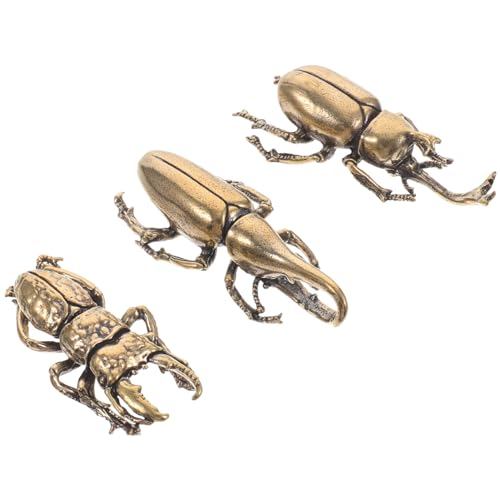ULTECHNOVO 3 Stück Teiliges Messing Ornament Vintage Tischdekoration für Insektenliebhaber als für Freunde und Familie Kompakte Miniaturfigur für Stilvolle Wohnräume ULTECHNOVO 3 Stück Teiliges Messing Ornament Vintage Tischdekoration für Insektenliebhaber als für Freunde und Familie Kompakte Miniaturfigur für Stilvolle Wohnräume von ULTECHNOVO