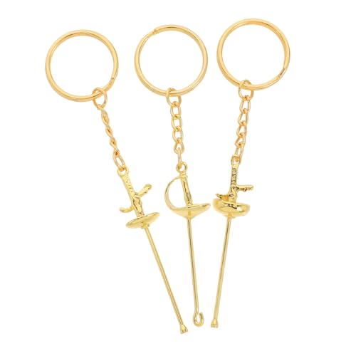 ULTECHNOVO 3 Stück Teiliges Metall Schlüsselanhänger für Fechtliebhaber Einzigartiges Design Strapazierfähig Tragbar Souvenir oder für Taschen oder Schlüsselbund ULTECHNOVO 3 Stück Teiliges Metall Schlüsselanhänger für Fechtliebhaber Einzigartiges Design Strapazierfähig Tragbar Souvenir oder für Taschen oder Schlüsselbund von ULTECHNOVO