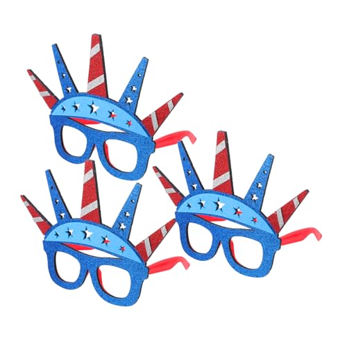 ULTECHNOVO 3 Stück Unabhängigkeitstagbrille Foto -Requisiten patriotische Parteibrille Kostüm Brillen Foto Requisiten amerikanische Brille Abschlussfeier Brille Carnival Brillen Plastik ULTECHNOVO 3 Stück Unabhängigkeitstagbrille Foto -Requisiten patriotische Parteibrille Kostüm Brillen Foto Requisiten amerikanische Brille Abschlussfeier Brille Carnival Brillen Plastik von ULTECHNOVO