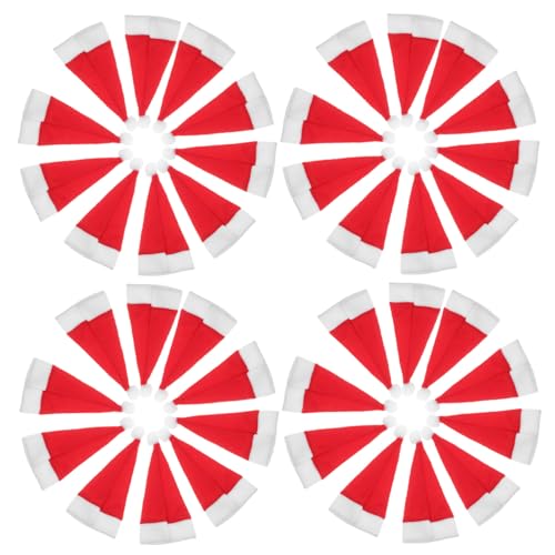 ULTECHNOVO 30 Stück Teiliges Mini Nikolausmützen aus Weichem Flanell Vielseitige Weihnachtsmützen als Bestecktaschen Flaschenhüte und Partydeko für Festliche Tischdekoration und ULTECHNOVO 30 Stück Teiliges Mini Nikolausmützen aus Weichem Flanell Vielseitige Weihnachtsmützen als Bestecktaschen Flaschenhüte und Partydeko für Festliche Tischdekoration und von ULTECHNOVO