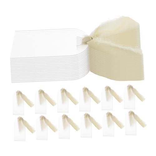 ULTECHNOVO 30 Stück Teiliges Sitzplatzschild mit Hellgrünem Band Frosted Oberfläche Wiederverwendbar Stilvolles Bogen-design für Hochzeit Party Veranstaltungen Tischdekoration ULTECHNOVO 30 Stück Teiliges Sitzplatzschild mit Hellgrünem Band Frosted Oberfläche Wiederverwendbar Stilvolles Bogen-design für Hochzeit Party Veranstaltungen Tischdekoration von ULTECHNOVO