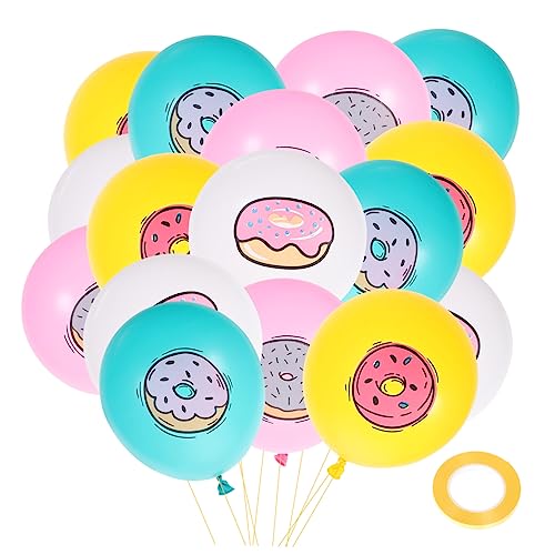 ULTECHNOVO 32 Stück Donutballons Hochzeitsdeko Donut-partyzubehör Donut-ballon Donut-geburtstagsparty-zubehör Dekorative Luftballons Donut-luftballons Zum Geburtstag Partyballons Emulsion ULTECHNOVO 32 Stück Donutballons Hochzeitsdeko Donut-partyzubehör Donut-ballon Donut-geburtstagsparty-zubehör Dekorative Luftballons Donut-luftballons Zum Geburtstag Partyballons Emulsion von ULTECHNOVO