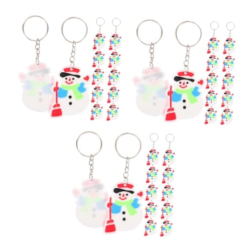 ULTECHNOVO 36 Stk. Teiliges Weihnachts Santa Claus PVC Anhänger Party Mitgebsel Langlebig und Kreativ für Tasche Auto Handy Dekoration von ULTECHNOVO
