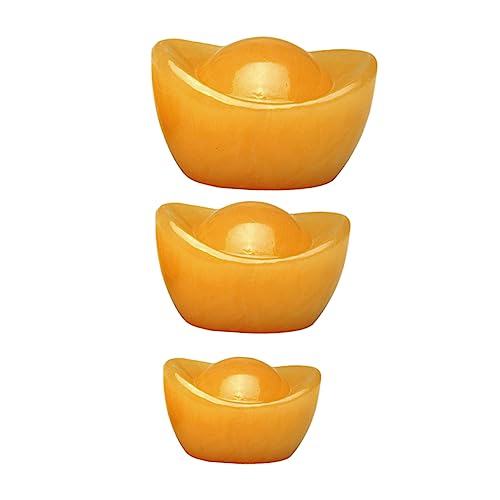 ULTECHNOVO 3stücke Teiliges Ingot Dekorationsset Jade Für Stilvolle Tischdekoration Im Wohn Und Bürobereich Glücksbringendes Feng Shui Ornament Für Festliche Anlässe ULTECHNOVO 3stücke Teiliges Ingot Dekorationsset Jade Für Stilvolle Tischdekoration Im Wohn Und Bürobereich Glücksbringendes Feng Shui Ornament Für Festliche Anlässe von ULTECHNOVO