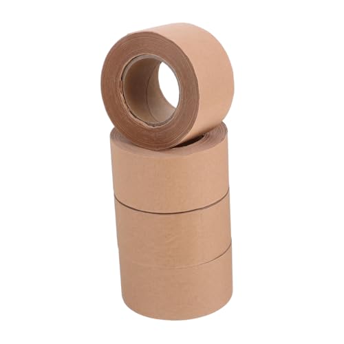 ULTECHNOVO 4 Rollen Wasseraktiviertes Kraftpapier Packband Selbstklebend Verstärkt Beschreibbar Braunes Verpackungsband für Kartons Versand Umzug Sealing ULTECHNOVO 4 Rollen Wasseraktiviertes Kraftpapier Packband Selbstklebend Verstärkt Beschreibbar Braunes Verpackungsband für Kartons Versand Umzug Sealing von ULTECHNOVO