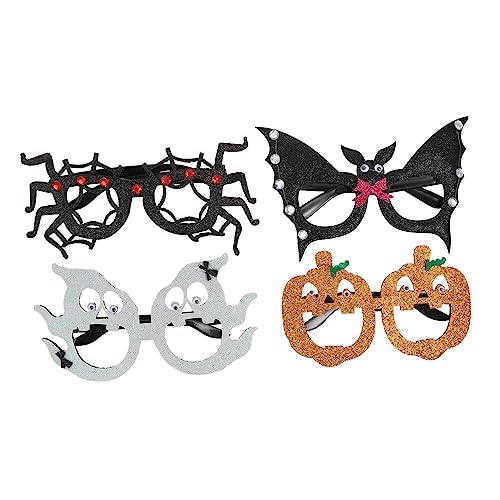 ULTECHNOVO 4 STÜCKE Halloween Kinderbrillen Teilig Leichte Brillengestelle mit Kürbis Geist Spinne Fledermaus Lustige Cosplay Dekoration für Party Fotos und Kostümspaß ULTECHNOVO 4 STÜCKE Halloween Kinderbrillen Teilig Leichte Brillengestelle mit Kürbis Geist Spinne Fledermaus Lustige Cosplay Dekoration für Party Fotos und Kostümspaß von ULTECHNOVO