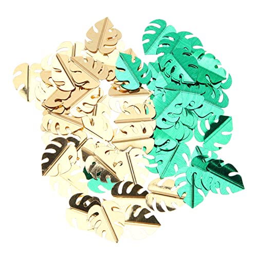 ULTECHNOVO 4 Schildkröten rücken blatt dekoration Partydekorationen Konfetti Partyzubehör Hochzeit Mittelstücke luau hawaii sommerliche tischdekoration tischstreuer dekoration Papier von ULTECHNOVO
