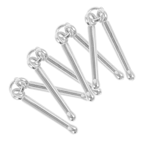 ULTECHNOVO 4 Stück Anhänger für Musikinstrumente Musiknotenanhänger Schlagzeuger Halskette Musiknoten-Schmuck Instrumente Charms Schlagzeug-Halskette Musiknote Charme Zinklegierung Silver von ULTECHNOVO