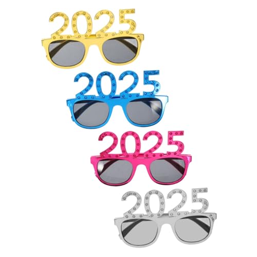 ULTECHNOVO 4 Stück Gebohrte Quadratische Brillen 2025 Sonnenbrillen Augendekoration 2025 Modellierbrillen Party Brillen Requisiten Neujahrsbrillen Party Brillen Dekorationen Neujahrsparty ULTECHNOVO 4 Stück Gebohrte Quadratische Brillen 2025 Sonnenbrillen Augendekoration 2025 Modellierbrillen Party Brillen Requisiten Neujahrsbrillen Party Brillen Dekorationen Neujahrsparty von ULTECHNOVO