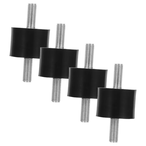 ULTECHNOVO 4 Stück Gummihalterung Anti -Vibrationspuffer Auto-Stoßdämpfer Vibrationsisolator aus Gummi Anti-Vibrations-Isolatorhalterungen Rostfreier Stahl Schwarz von ULTECHNOVO