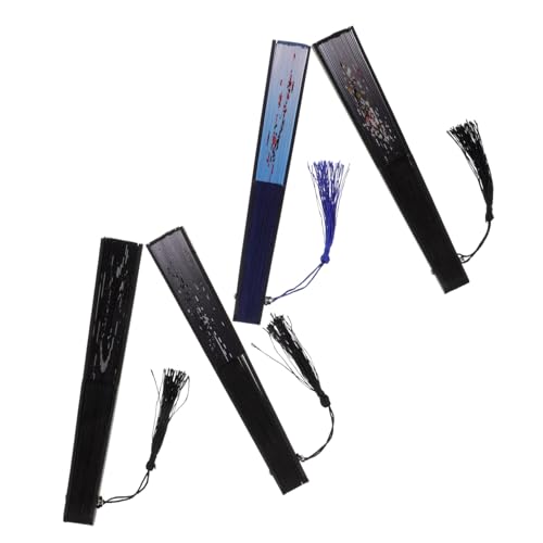 ULTECHNOVO 4 Stück Klassischer Ritualfan Papierventilator chinesische Fans Lüfterhalter Handgebläse Fan-Rave japanische fächer faltfächer Taschenfächer faltbar Handfächer für Frauen Bambus ULTECHNOVO 4 Stück Klassischer Ritualfan Papierventilator chinesische Fans Lüfterhalter Handgebläse Fan-Rave japanische fächer faltfächer Taschenfächer faltbar Handfächer für Frauen Bambus von ULTECHNOVO