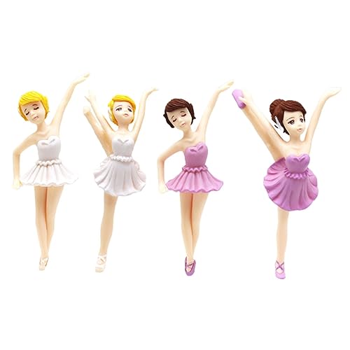 ULTECHNOVO 4 Stück Teiliges Ballerina Cake Topper Geburtstagsdekoration für Torten Süße Ballett Mädchen Figuren Weiß und für Kinderpartys Backen und Dekoration ULTECHNOVO 4 Stück Teiliges Ballerina Cake Topper Geburtstagsdekoration für Torten Süße Ballett Mädchen Figuren Weiß und für Kinderpartys Backen und Dekoration von ULTECHNOVO