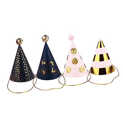 ULTECHNOVO 4 Stück Teiliges Kindergeburtstags Hutset DIY Party Kopfschmuck mit Bunten Mustern Leichte Geburtstagsdekoration für Kinderfeiern Vielseitig Einsetzbar für Kostüm und Fotoshooting ULTECHNOVO 4 Stück Teiliges Kindergeburtstags Hutset DIY Party Kopfschmuck mit Bunten Mustern Leichte Geburtstagsdekoration für Kinderfeiern Vielseitig Einsetzbar für Kostüm und Fotoshooting von ULTECHNOVO