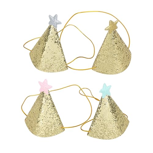 ULTECHNOVO 4 Stück Teiliges Partyhüte mit Glitzer und Pailletten Stern Spitzkappen Gold Blau und Silber Kindergeburtstagsdekoration für Mädchen und Jungen Festliche Party Accessoires ULTECHNOVO 4 Stück Teiliges Partyhüte mit Glitzer und Pailletten Stern Spitzkappen Gold Blau und Silber Kindergeburtstagsdekoration für Mädchen und Jungen Festliche Party Accessoires von ULTECHNOVO