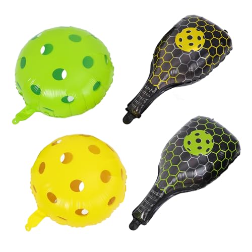 ULTECHNOVO 4 Stück Teiliges Racket Ballon Set für Cartoon Hohlballons für Partys Feiern und Veranstaltungen Luftballons für Geburtstagsfeiern und Fan Events ULTECHNOVO 4 Stück Teiliges Racket Ballon Set für Cartoon Hohlballons für Partys Feiern und Veranstaltungen Luftballons für Geburtstagsfeiern und Fan Events von ULTECHNOVO