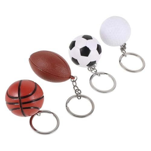 ULTECHNOVO 4 Stück Teiliges Schlüsselanhänger Fußball Basketball Golf und American Football Multifunktionale Taschenanhänger für Sport Fans Stilvolle Schlüsselanhänger für Partys und ULTECHNOVO 4 Stück Teiliges Schlüsselanhänger Fußball Basketball Golf und American Football Multifunktionale Taschenanhänger für Sport Fans Stilvolle Schlüsselanhänger für Partys und von ULTECHNOVO
