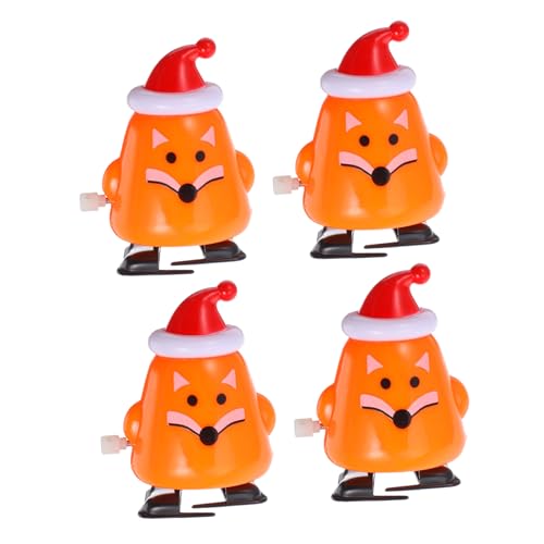 ULTECHNOVO 4 Stück Teiliges Weihnachts Wind Up Festliche Aufziehfiguren aus Sicherem Kreative Weihnachtsdeko und Geschenkideen Handliche für Erwachsene von ULTECHNOVO