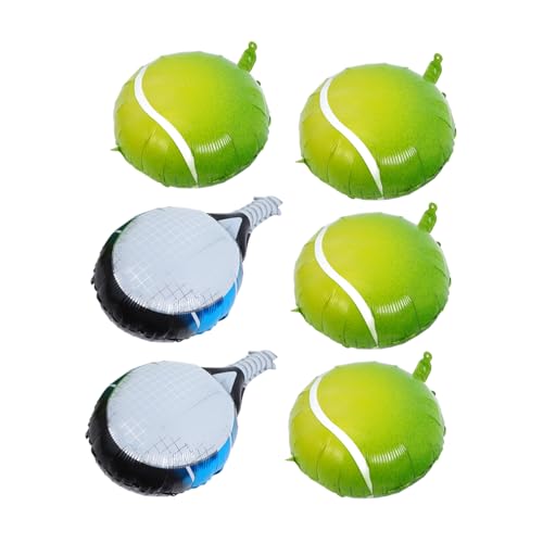 ULTECHNOVO 4 Stück Tennis Ball und Tennis Schläger Luftballons Dekoration für Sport Themen Geburtstagsfeiern Langlebige Aluminiumfolie Einfach Aufzuhängen ULTECHNOVO 4 Stück Tennis Ball und Tennis Schläger Luftballons Dekoration für Sport Themen Geburtstagsfeiern Langlebige Aluminiumfolie Einfach Aufzuhängen von ULTECHNOVO
