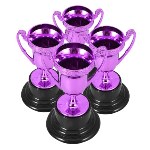 ULTECHNOVO 4 Stück Trophäendekoration plastikbecher Party Dekoration Trophäe für Spiele Kleine Trophäen Dekorationsobjekt Mini-Trophäen Trophäen vergeben Pokale für Sieger Violett ULTECHNOVO 4 Stück Trophäendekoration plastikbecher Party Dekoration Trophäe für Spiele Kleine Trophäen Dekorationsobjekt Mini-Trophäen Trophäen vergeben Pokale für Sieger Violett von ULTECHNOVO