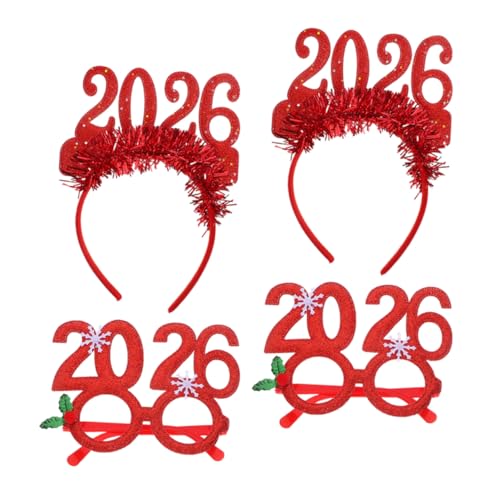 ULTECHNOVO 4 Stücke Teiliges Silvester Party Glitzernde Festliche Kopfaccessoires mit Haarreifen und Tanzbrillen Leichtes Komfortables Neujahrs Stirnband für Jugendliche und Erwachsene ULTECHNOVO 4 Stücke Teiliges Silvester Party Glitzernde Festliche Kopfaccessoires mit Haarreifen und Tanzbrillen Leichtes Komfortables Neujahrs Stirnband für Jugendliche und Erwachsene von ULTECHNOVO