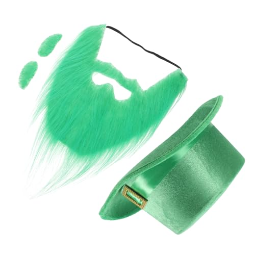 ULTECHNOVO 4 Teiliges Hut Set Festival Bart Kleeblatt Cosplay Schnurrbart Augenbraue Kobold Partyhut Herren Accessoires Gefälschter Kobold Kostüm Accessoires Grüner Vliesstoff ULTECHNOVO 4 Teiliges Hut Set Festival Bart Kleeblatt Cosplay Schnurrbart Augenbraue Kobold Partyhut Herren Accessoires Gefälschter Kobold Kostüm Accessoires Grüner Vliesstoff von ULTECHNOVO