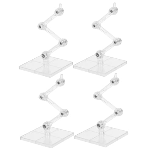 ULTECHNOVO 4-teiliger Puppenständer-displayhalter: Verstellbare Puppen-actionfiguren-regalständer-unterstützungszubehör Transparente Display-unterstützung von ULTECHNOVO