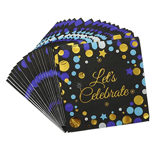 ULTECHNOVO 40 Stück Papierserviette goldene Servietten Geburtstagsfeier geschirrtücher Einweg -Dinner -Servietten Servietten für Abschlussfeiern jungfräulicher Zellstoff Black ULTECHNOVO 40 Stück Papierserviette goldene Servietten Geburtstagsfeier geschirrtücher Einweg -Dinner -Servietten Servietten für Abschlussfeiern jungfräulicher Zellstoff Black von ULTECHNOVO