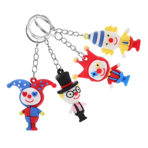 ULTECHNOVO 4Stücke Clown Schlüsselanhänger Figurenschlüsselketten für Rucksack Geldbörse und Dekoration Spaßige Motive für Karneval und Partys Einzigartige ULTECHNOVO 4Stücke Clown Schlüsselanhänger Figurenschlüsselketten für Rucksack Geldbörse und Dekoration Spaßige Motive für Karneval und Partys Einzigartige von ULTECHNOVO