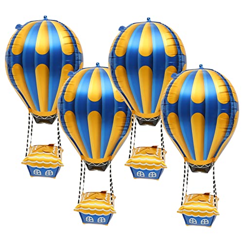 ULTECHNOVO 4Stücke Heißluftballon Folienballons Partydekoration Für Geburtstagsfeiern Hochzeiten Und Babypartys Türkischer Zubehör Für Festliche Anlässe von ULTECHNOVO