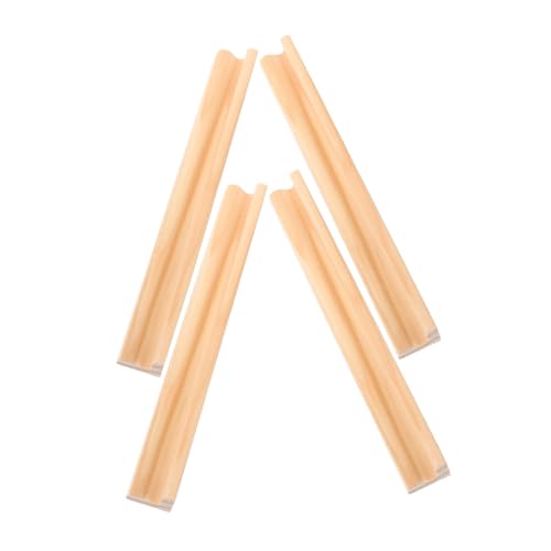 ULTECHNOVO 4Stücke Multifunktionale Domino Halter aus Holz DIY Zubehör für Alphabet Bastelarbeiten und Verarbeitet für Domino Spiele und Kreative Projekte von ULTECHNOVO